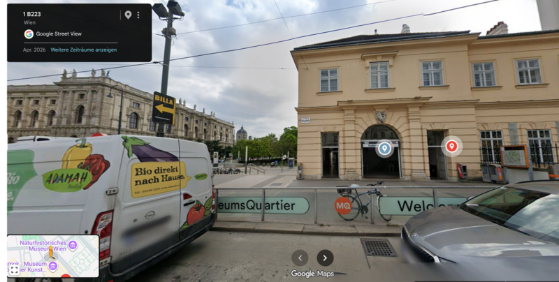 Straßenansicht MQ Volkstheater